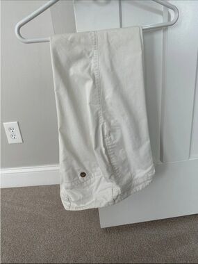 Vintage rolled cropped Casual Cotton Pants
